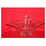 Unusual Clear Glass Bowl