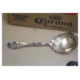 Ornate Silverplate Serving Spoon