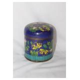 A Chinese Cloisonne Cylinder Box
