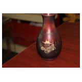 A Japanese Lacquer Hand Painted Vase