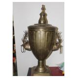Metal Elk Handle Urn