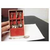 Lot of Six Metal Souvenir Spoons