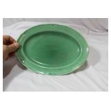 A Mount Clement Pottery Oval Plate