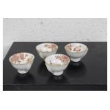Lot of 4 Saki Cups