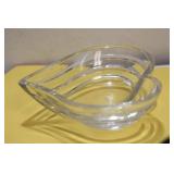 A Cut Glass Heart Bowl