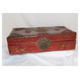 A Vintage Chinese Leather Box