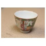 Antique Chinese Rose Medallion Small Cup