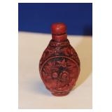A Carved Resin Snuff Bottle