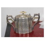 Antique Silverplate Ornate Sugar Container