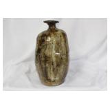 A Signed Clay Bottle