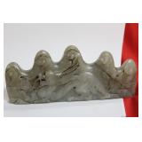 A Signed Jade Brush Rest