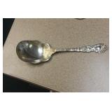 Ornate Sterling Silver Serving Spoon
