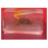 A Vintage Lucite Crab Block