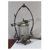 A Silverplated Pickle Castor