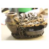 Well Carved Soap Stone Vase