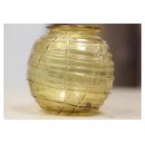 Antique or Vintage Art Glass with String Work