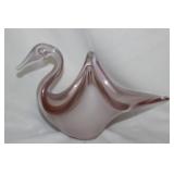 A Glass Swan Bowl