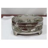 An Ornate Repousse Silverplated Box