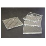 Lot of 4 Cut Glass Coasters (?)