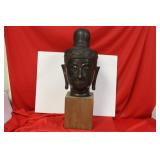 A Bronze Buudha Head
