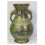 A Cloisonne or Bronze Vase