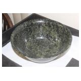 Large Chinese Spinach Jade Bowl