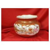 A Signed Kutani Ceramic Flower Frog