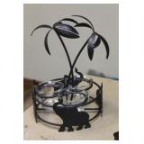 Elephant Metal Candle Holders
