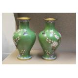 Pair of Chinese Cloisonne Vases