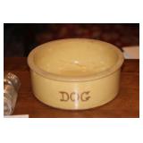 Roseville Dog Pottery Bowl