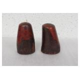 Pair of Wooden Salt and Pepper Shakers