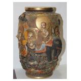 An Antique Japanese Large Satsuma Vase