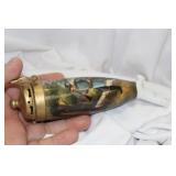 A Handpainted Hunting Scene Tobacco Pipe