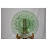 A Green Etched Glass Bowl