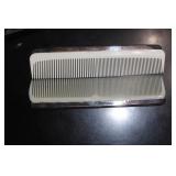 Lot of 2 Vintage Silverplate Comb
