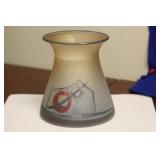 A Signed Ian Tamaian Artgalss Vase