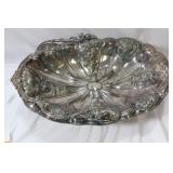 A Very Ornate Silverplated Basket
