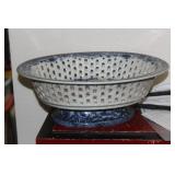 Chinese Blue and White Reticulated Center Bowl
