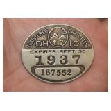 A 1937 Chauffeur Badge