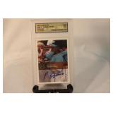 A Graded Autographed Baseball Rookie Card