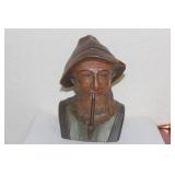 Crved Wooden Figurine or Bust
