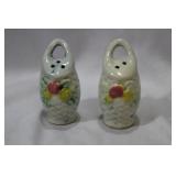 A Pair of Ceramic Salt and Pepper Shakers