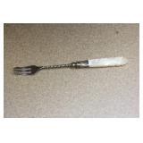 Sterling Band Mother of Pearl Handle Fork