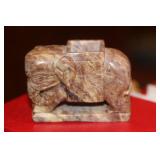 Chinese Soapstone Elephant Form Holder