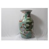 A Signed Chinese Famille Verte Vase