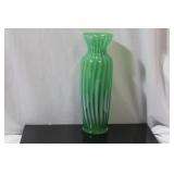 An Artglass Green Vase