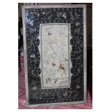 Antique Chinese Golden Silk Framed Textile