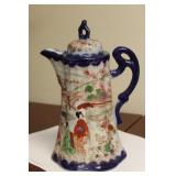 A Ceramic Kutani Chocolate Pot