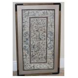 Antique Chinese Golden Silk Framed Textile