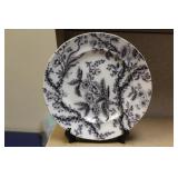 Antique Flow Blue or Flow Black Plate
